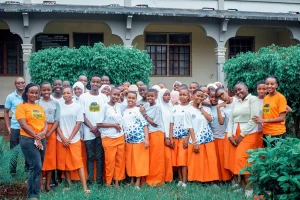 Kiwix Team and Students at Jangwani Secondary School